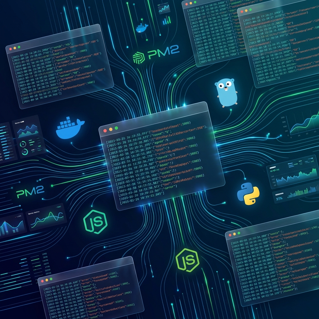 生產環境 Log 管理完全指南:Docker、PM2、Go、Node.js、Python 服務日誌配置實戰